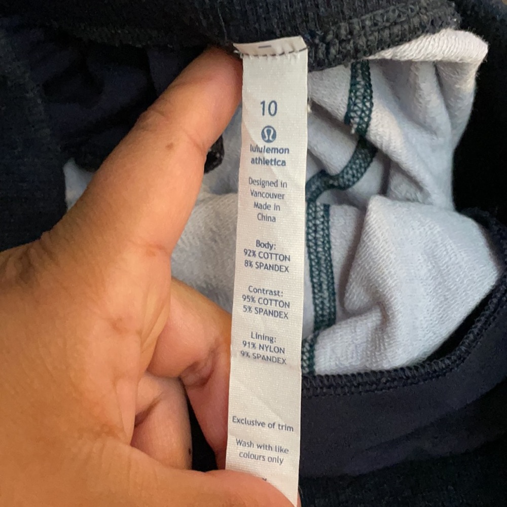 Lululemon No Sweat Pant in Silver & Navy Blue - Picture 9 of 14